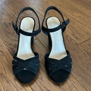 Michael Kors leather suede heels